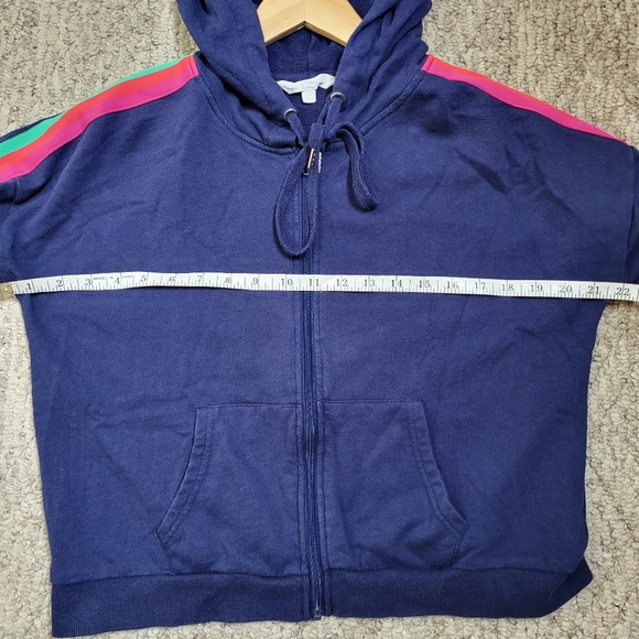BB Dakota The Bright Side Hooded Zip-Up French Terry Sweatshirt Hoodie - Picture 9 of 12